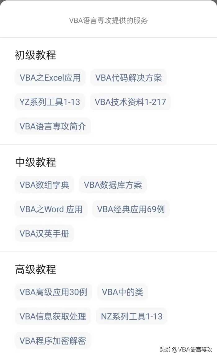 初识VBA代码及应用VBA代码第四节：如何录制宏